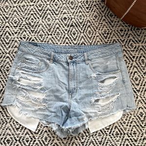 High Rise Jean Shorts